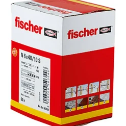 fischer Nageldübel N 6 x 40/10 S Senkkopf 50 Stück