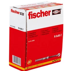 fischer Nageldübel N 8 x 80/40 S Senkkopf 50 Stück