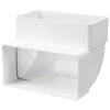 Flachkanalbogen 90° senkrecht, 220 x 55 mm