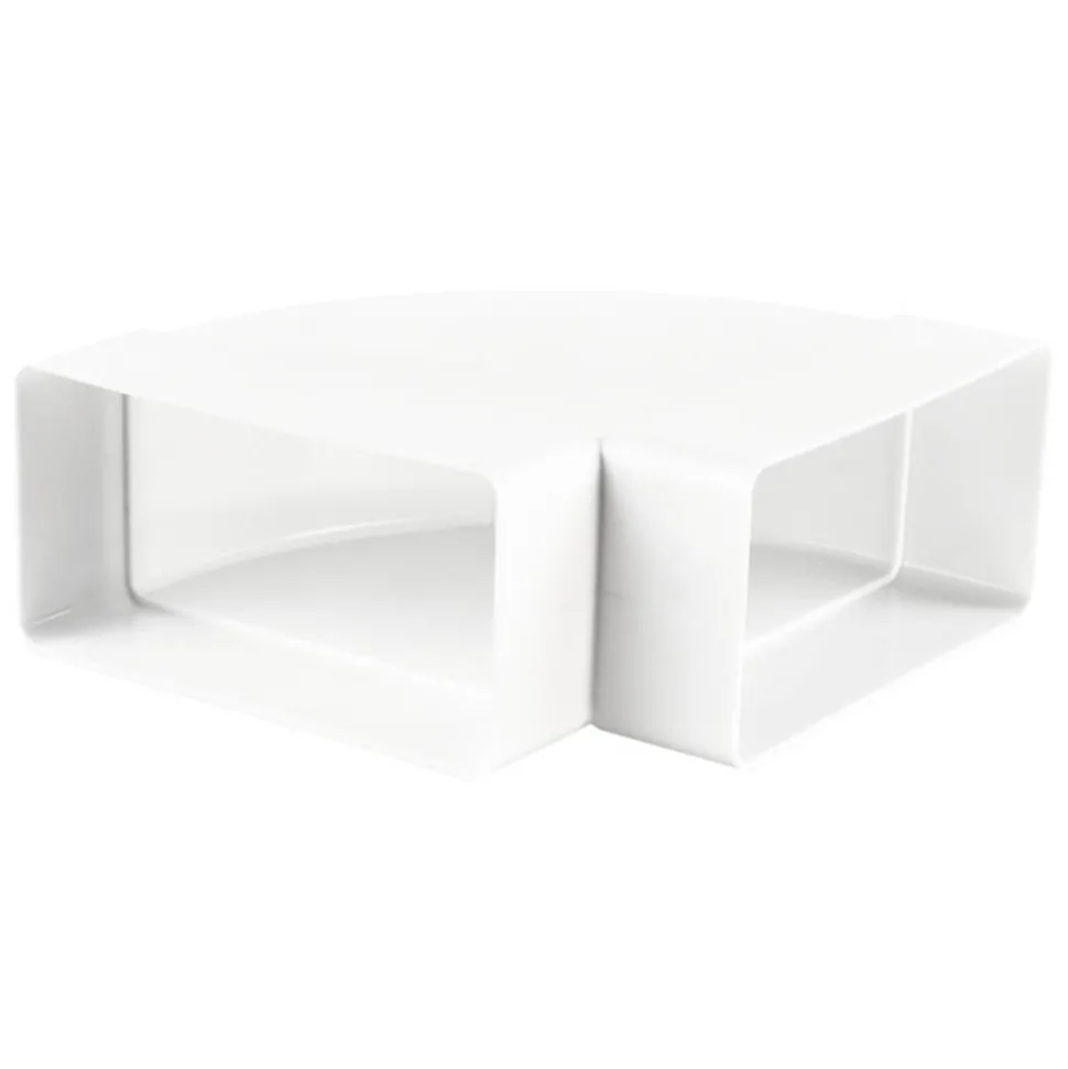 Flachkanalbogen 90° waagerecht, 220 x 55 mm