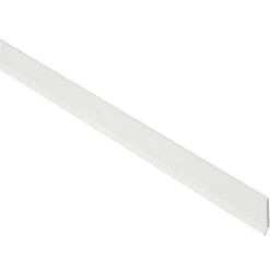 Flachleiste mit Lippe Kunststoff weiß 900 x 25 mm
