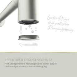 Flaschensiphon 'Juri' edelstahlfarben, 1 1/4