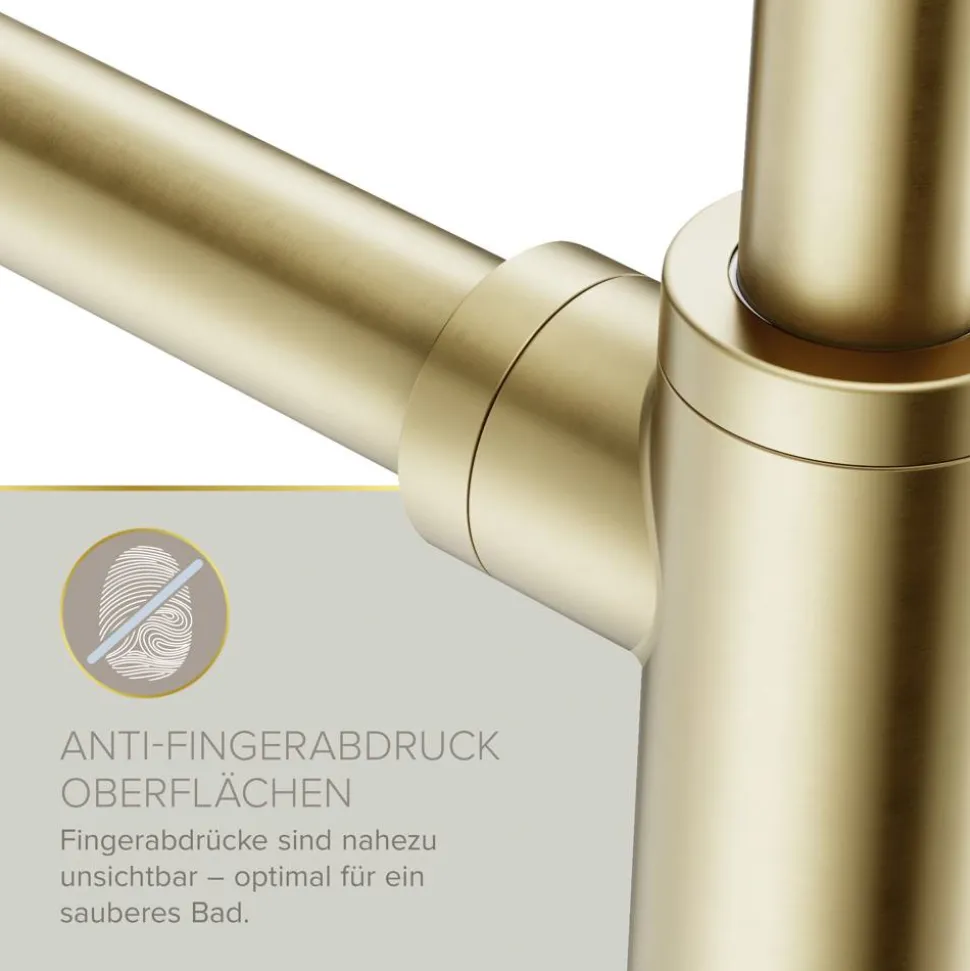 Flaschensiphon 'Juri' gold, 1 1/4" x Ø 32 mm