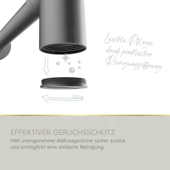 Flaschensiphon 'Juri' graphit, 1 1/4