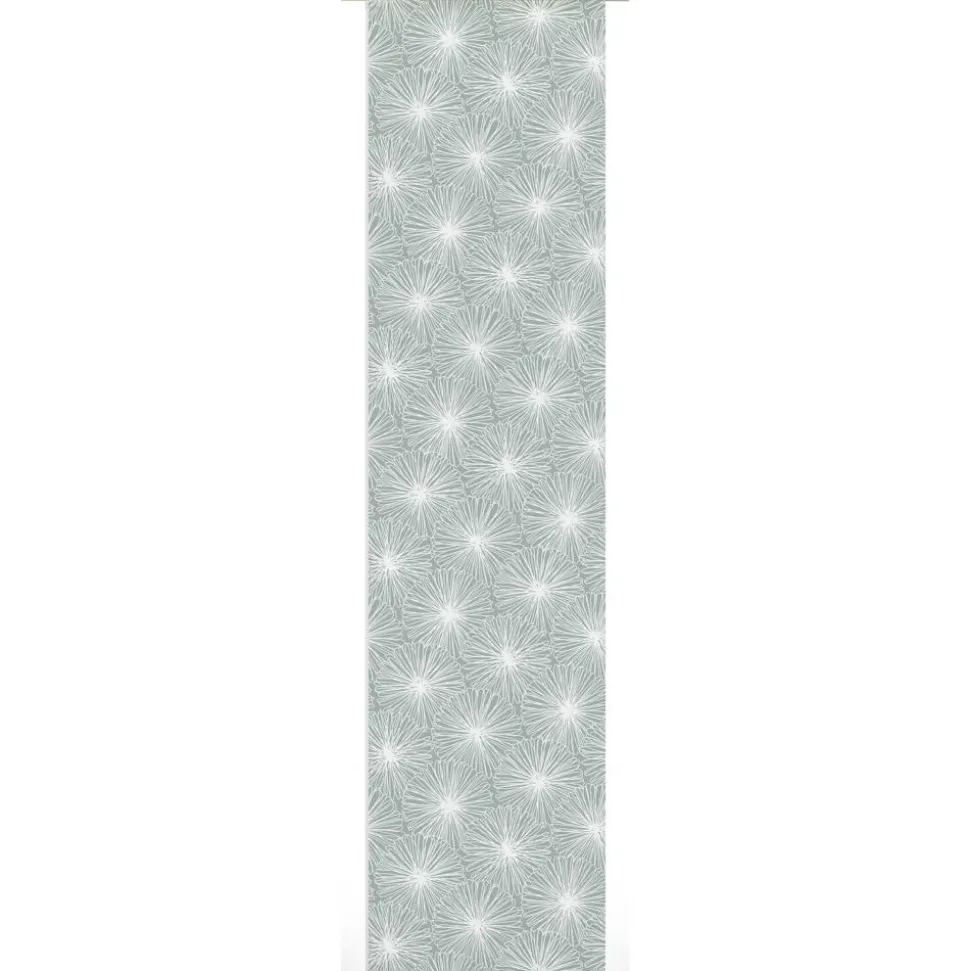 Flächenvorhang 'Bloomy' 60 x 245 cm, schilfgruen