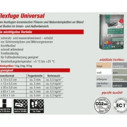 Flexfuge 'Universal' silbergrau 5 kg