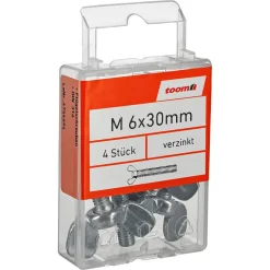 Flügelschraube Stahl 6 x 30 mm 4 Stück