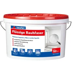 Flüssige Rauhfaser weiß matt 10 l