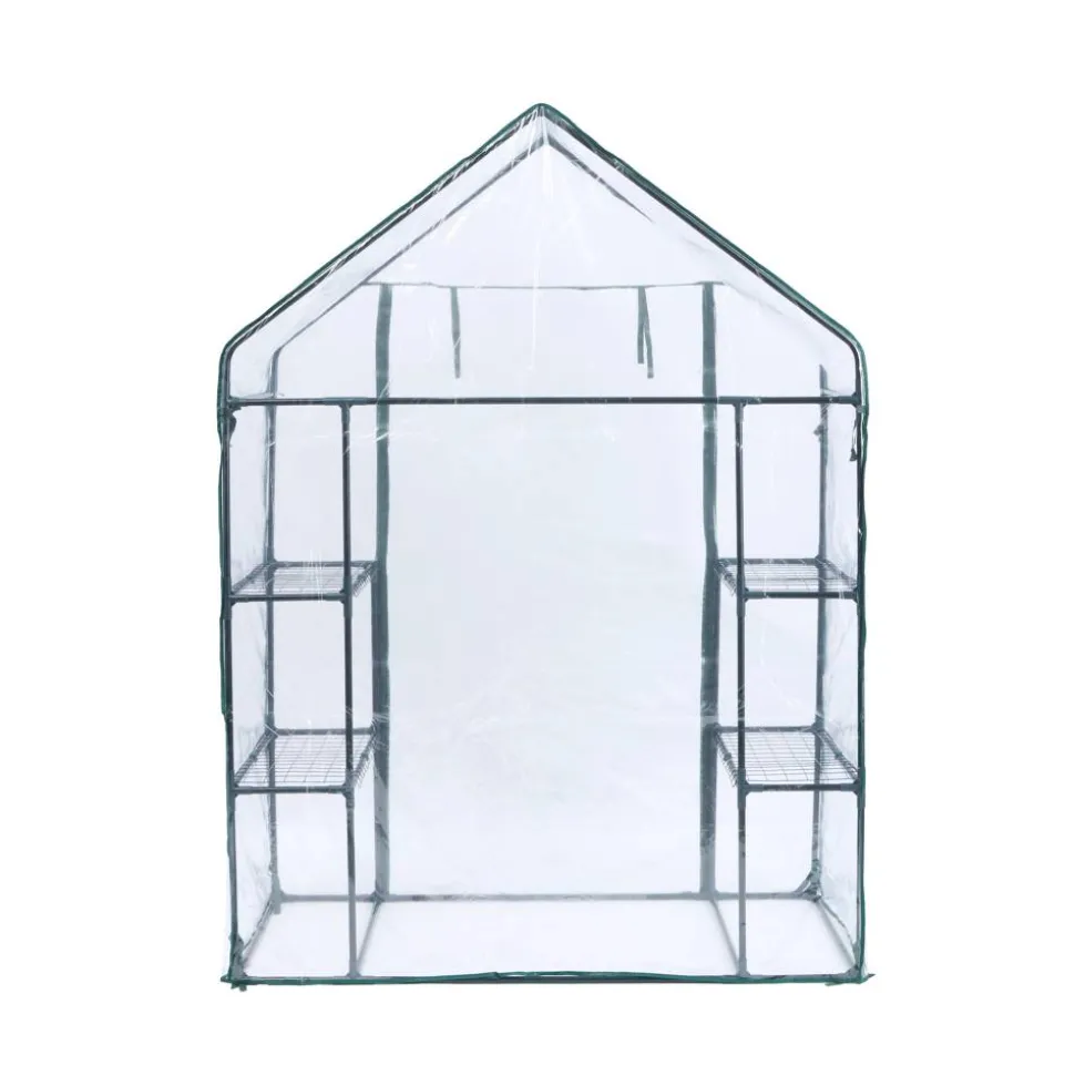 Foliengewächshaus 'Mara' transparent/grün 73 x 195 x 143 cm