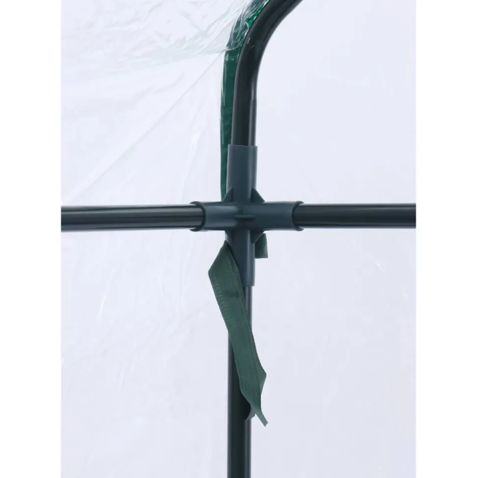 Foliengewächshaus 'Mara' transparent/grün 73 x 195 x 143 cm