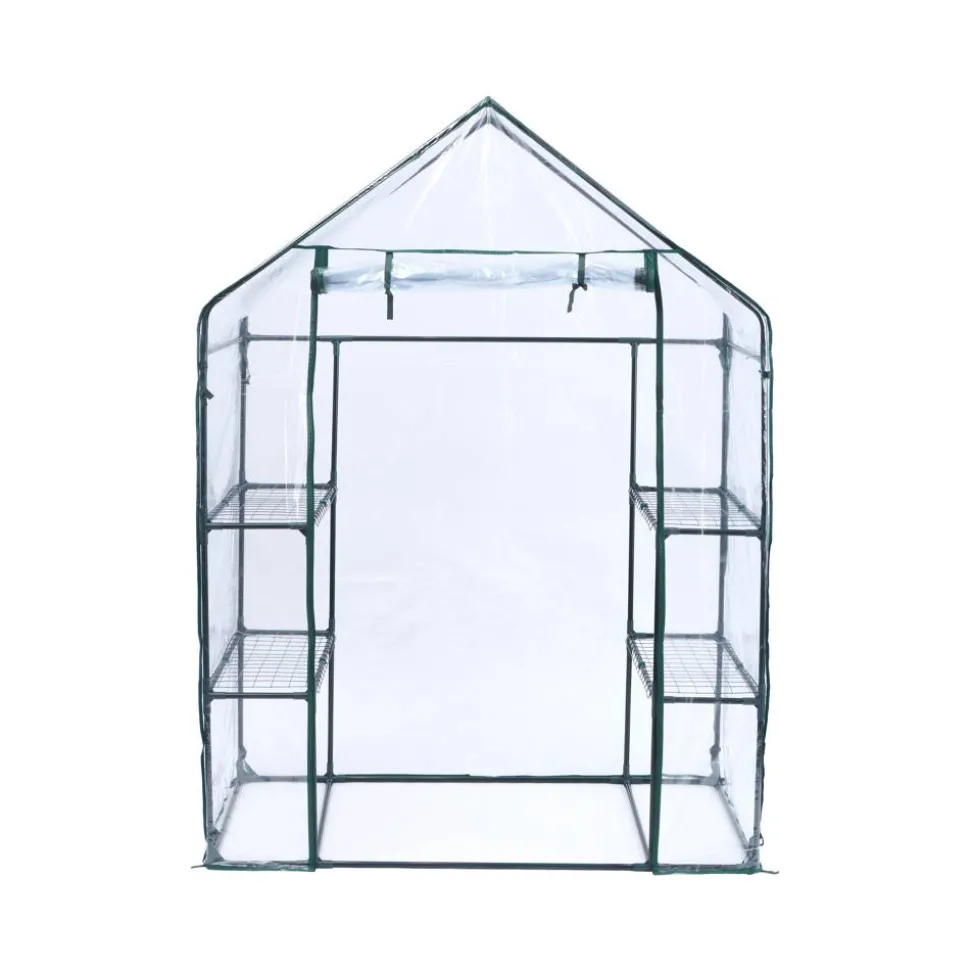 Foliengewächshaus 'Mara' transparent/grün 73 x 195 x 143 cm