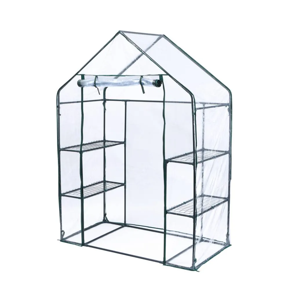 Foliengewächshaus 'Mara' transparent/grün 73 x 195 x 143 cm