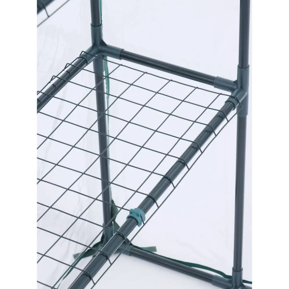 Foliengewächshaus 'Mara' transparent/grün 73 x 195 x 143 cm