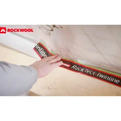 Folienklebeband 'Rocktect Twinline' 6 cm x 25 m dehnbar, innen/außen