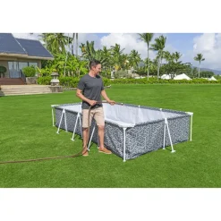 Frame-Pool 'Steel Pro' 366 x 201 x 66 cm mit Filterpumpe