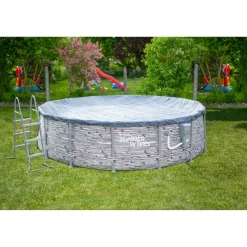 Frame-Pool-Set 'Elite' Ø 427 x 107 cm mit Einstiegsleiter und Filterpumpe
