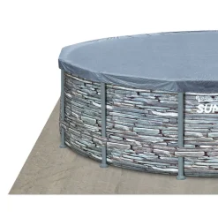 Frame-Pool-Set 'Elite' Ø 427 x 107 cm mit Einstiegsleiter und Filterpumpe