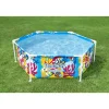 Frame-Pool-Set 'Steel Pro Splash-in-Shade' Ø 183 x 51 cm mit Sonnenschutzdach