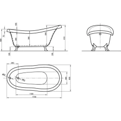 Freistehende Badewanne 