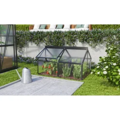 Frühbeet 'Gaia Jumbo' 83 x 119 cm mit 4 mm Hohlkammerplatten schwarz