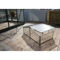 Frühbeet 'Gaia XS' 100 x 39 x 60 cm aluminiumfarben