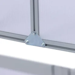 Frühbeet 'Marie' transparent/aluminiumfarben/weiß 160 x 40 x 70 cm