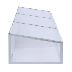 Frühbeet 'Marie' transparent/aluminiumfarben/weiß 160 x 40 x 70 cm