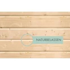 Fußboden Fichte naturbelassen 280 x 280 x 1,6 cm, für Gartenhäuser