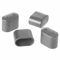 Fußkappenset 'Toulouse' grau 2 x 5 x 4 cm 4 Stück