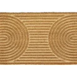 Fußmatte 'Zen' Halbkreise Kokos braun 40 x 60cm