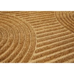 Fußmatte 'Zen' Halbkreise Kokos braun 40 x 60cm