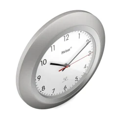 Funk-Wanduhr silbern Ø 30 x 4 cm