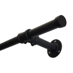 Gardinenstange 'Industrial Home' schwarz Ø 25 x 1600 mm