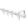 Gardinenstangen-Set 'Cap' Metall weiß 130 - 240 cm