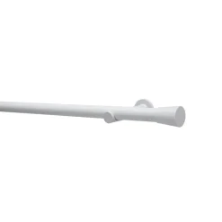 Gardinenstangen-Set 'Korfu' weiß Ø 28 x 1600 mm 5-teilig