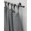 Gardinenstangen-Set 'Sol' schwarz 190 - 340 cm