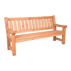 Gartenbank 'Allgäu' 3-Sitzer Kiefernholz braun 184 x 96 x 69,5 cm