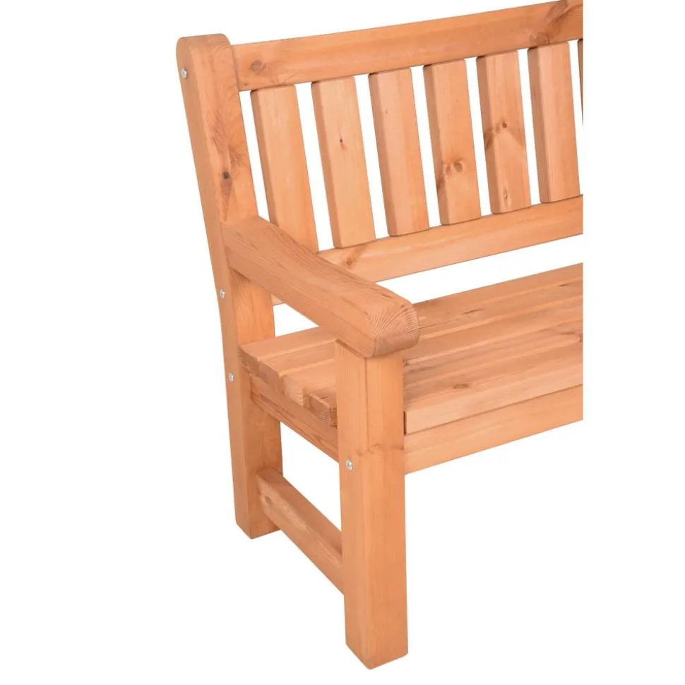 Gartenbank 'Allgäu' 3-Sitzer Kiefernholz braun 184 x 96 x 69,5 cm