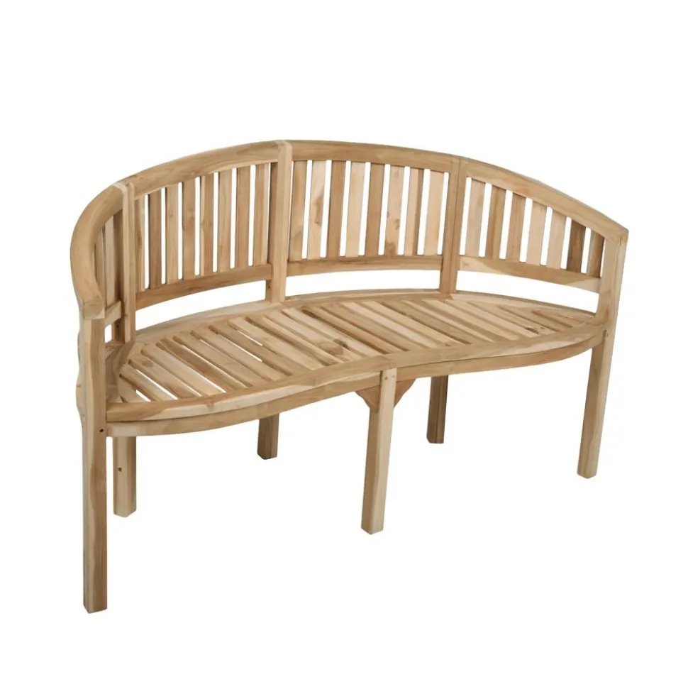 Gartenbank 'Ambon' 3-Sitzer Teakholz braun 54 x 87 x 150 cm