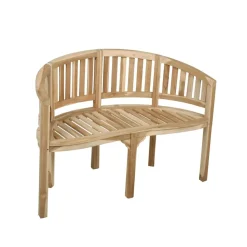 Gartenbank 'Ambon' 2-Sitzer Teakholz braun 85 x 57 x 120 cm