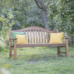 Gartenbank 'Dublin' 3-Sitzer Akazienholz braun 161 x 89 x 67 cm