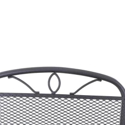 Gartenbank 'Elda' 2-Sitzer Stahl anthrazit 65 x 94 x 107,5 cm