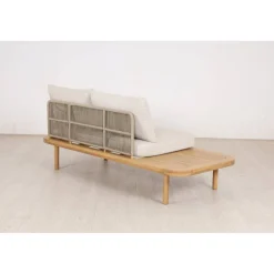 Gartenbank 'Eloise' 2-Sitzer Stahl braun 180 x 80 x 68 cm
