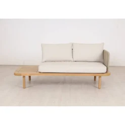 Gartenbank 'Eloise' 2-Sitzer Stahl braun 180 x 80 x 68 cm