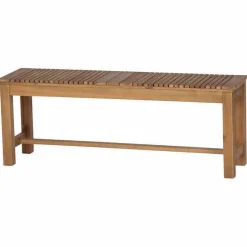 Gartenbank 'Falun' 2-Sitzer Akazienholz braun 125 x 45 x 33 cm