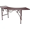 Gartenbank 'Fuego' 2-Sitzer Eisen schwarz/braun 28 x 47 x 125 cm