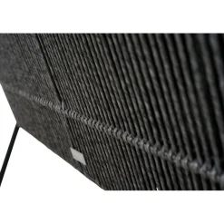 Gartenbank 'Kansas' 2-Sitzer Edelstahl/Aluminium anthrazit 135 x 85 x 70 cm
