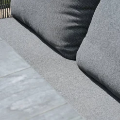 Gartenbank 'Kansas' 2-Sitzer Edelstahl/Aluminium anthrazit 135 x 85 x 70 cm