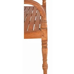 Gartenbank 'Moyo' 3-Sitzer Holz braun 55 x 90,5 x 150 cm