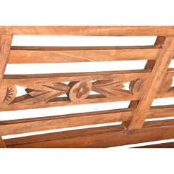 Gartenbank 'Moyo' 3-Sitzer Holz braun 55 x 90,5 x 150 cm